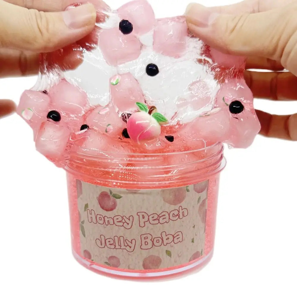 Soft 300ml/70ml Fruit Crunchy Jelly Cube Slime